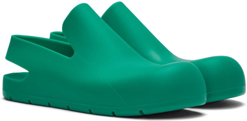 Bottega Veneta Green Puddle Loafers - Picture 2