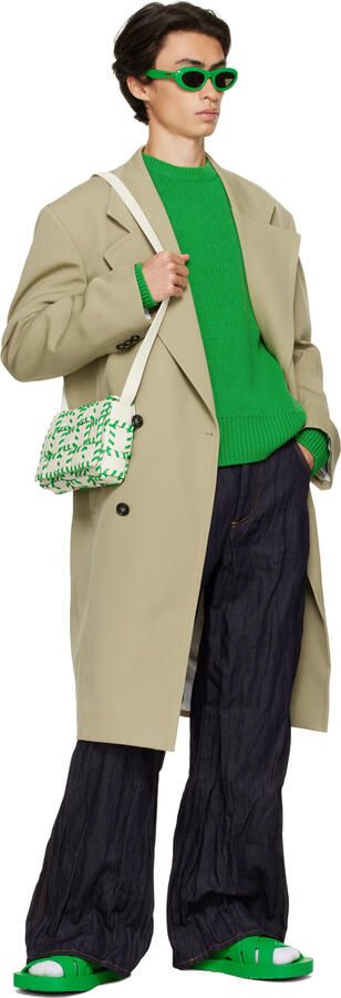 Bottega Veneta Green Rubber Sandals - Picture 4