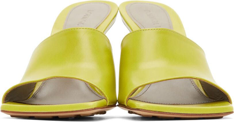 Bottega Veneta Green Stretch Heeled Sandals - Picture 3