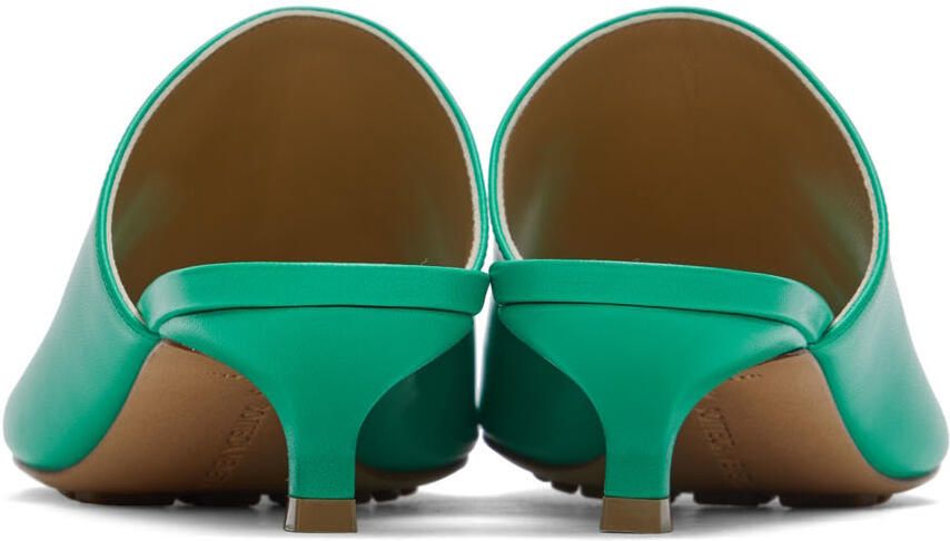 Bottega Veneta Green Stretch Mules