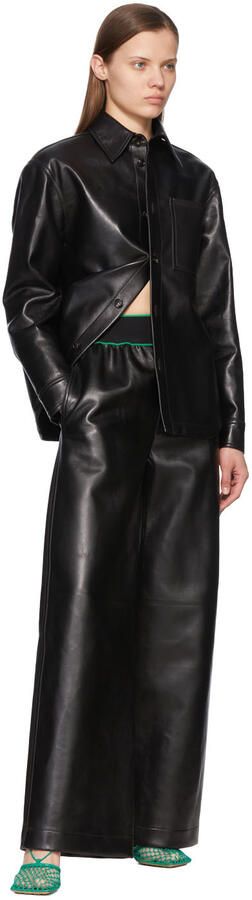 Bottega Veneta Green Stretch Web Heels - Picture 4