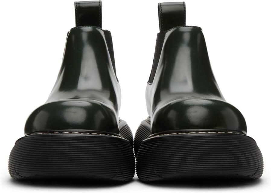 Bottega Veneta Green Swell Chelsea Boots - Picture 5