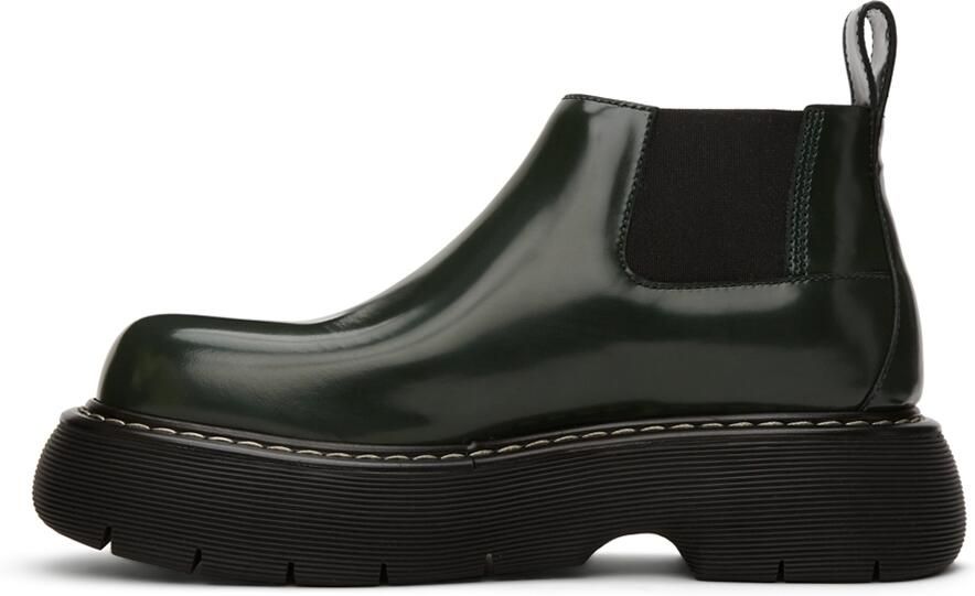 Bottega Veneta Green Swell Chelsea Boots - Picture 3