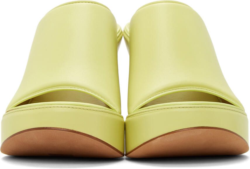Bottega Veneta Green Wedge Heeled Sandals - Picture 3