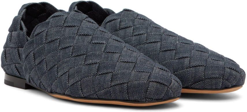 Bottega Veneta Indigo Mattelassé Denim Loafers - Picture 2
