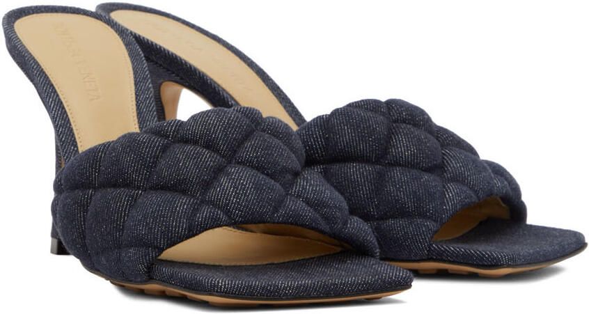 Bottega Veneta Indigo Padded Heeled Sandals - Picture 2