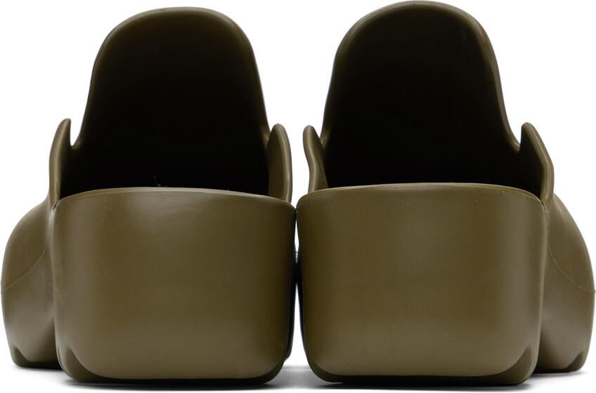 Bottega Veneta Khaki Flash Clog