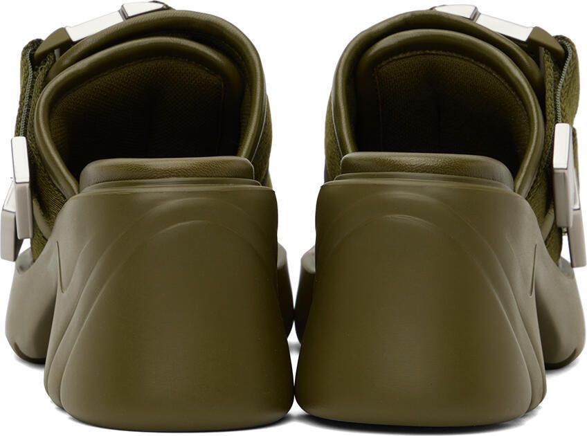 Bottega Veneta Khaki Flash Clogs