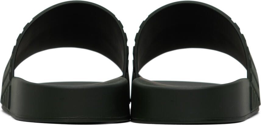 Bottega Veneta Khaki Slider Sandals