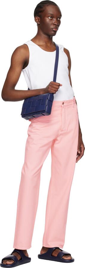 Bottega Veneta Navy Band Slides - Picture 4