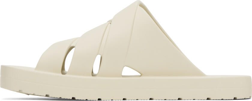 Bottega Veneta Off-White Slip-On Sandals - Picture 3