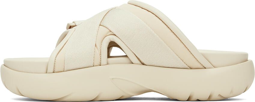Bottega Veneta Off-White Snap Slide Sandals - Picture 3