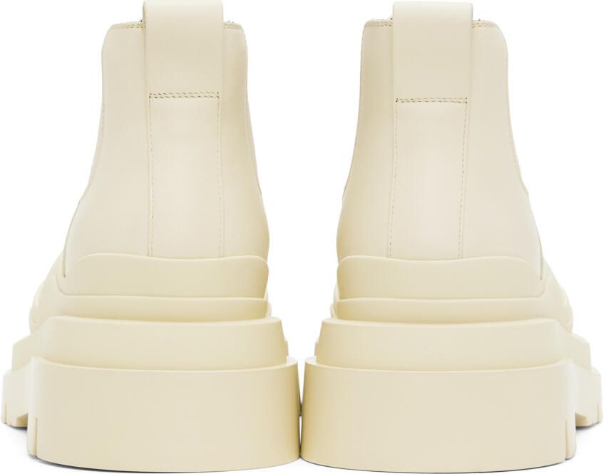 Bottega Veneta Off-White Tire Chelsea Boots