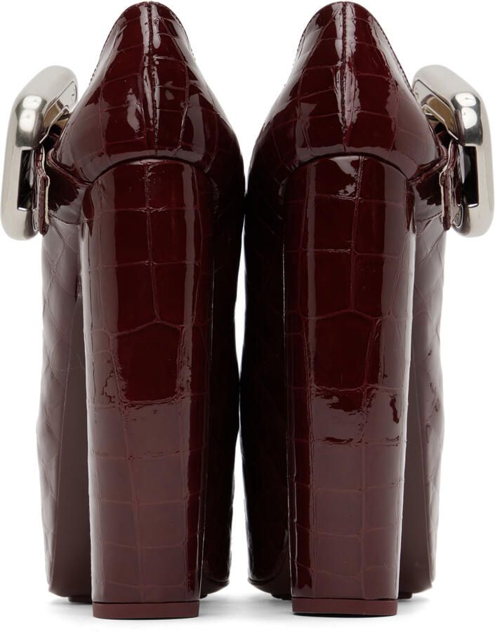 Bottega Veneta Red Mostra Heels - Picture 3