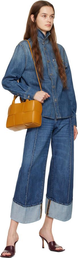 Bottega Veneta Red Stretch Heeled Mule - Picture 4