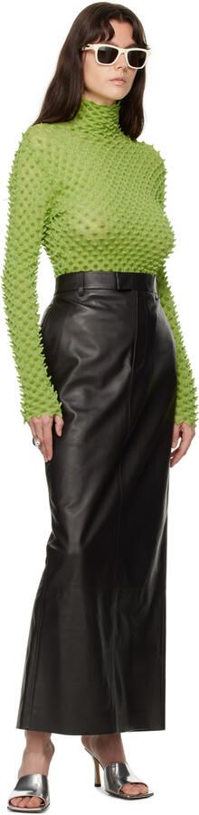 Bottega Veneta Silver Stretch Heeled Mule - Picture 4