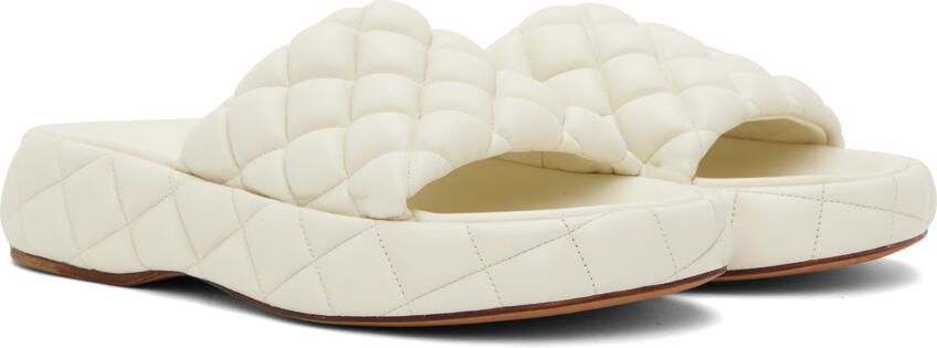 Bottega Veneta White Padded Sandals - Picture 2