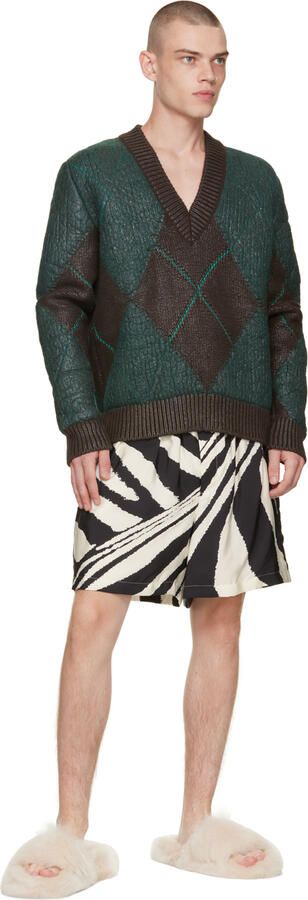 Bottega Veneta White Shearling Resort Slides - Picture 4