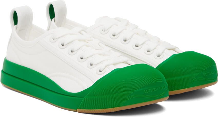 Bottega Veneta White Vulcan Sneakers - Picture 2