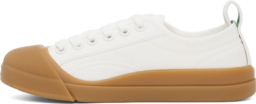 Bottega Veneta White Vulcan Sneakers - Picture 3