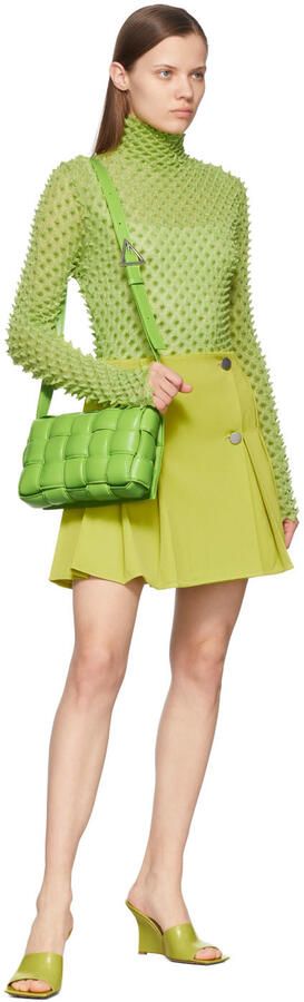 Bottega Veneta Yellow Stretch Wedge Sandals - Picture 4