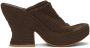 Bottega Veneta Brown Knit Wedge Sandals - Thumbnail 1