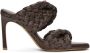 Bottega Veneta Brown Raffia 'The Curve' Heeled Sandals - Thumbnail 1