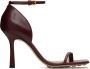 Bottega Veneta Burgundy Stretch Strap Heeled Sandals - Thumbnail 1