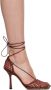 Bottega Veneta Burgundy Stretch Web Heels - Thumbnail 1