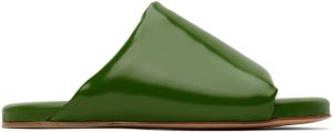 Bottega Veneta Green Cushion Slides