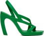 Bottega Veneta Green Jimbo Heeled Sandals - Thumbnail 1