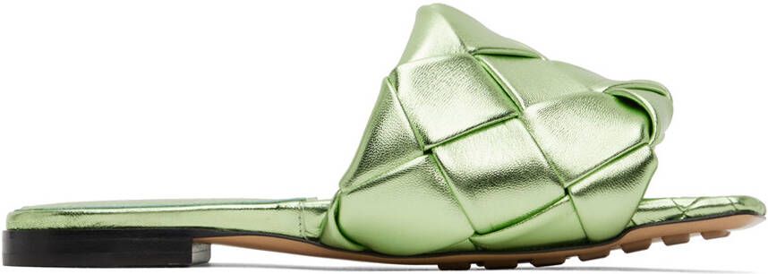 Bottega Veneta Green Lido Sandals