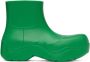 Bottega Veneta Green Matte Puddle Chelsea Boots - Thumbnail 1