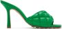 Bottega Veneta Green Padded Heeled Sandals - Thumbnail 1