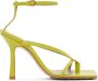 Bottega Veneta Green Strappy Stretch Heeled Sandals - Thumbnail 1