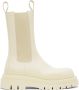 Bottega Veneta Off-White Lug Boots - Thumbnail 1