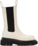 Bottega Veneta Off-White Lug Boots - Thumbnail 1