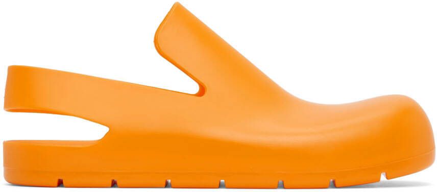 Bottega Veneta Orange Puddle Loafers