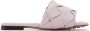 Bottega Veneta Pink Intrecciato 'The Lido' Sandals - Thumbnail 1