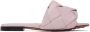 Bottega Veneta Pink Lido Flat Sandals - Thumbnail 1