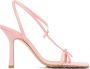 Bottega Veneta Pink Stretch Heeled Sandals - Thumbnail 1