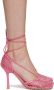 Bottega Veneta Pink Stretch Web Heels - Thumbnail 1