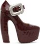 Bottega Veneta Red Mostra Heels - Thumbnail 1