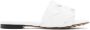Bottega Veneta White Intrecciato Lido Flat Sandals - Thumbnail 1