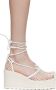 Bottega Veneta White Sporty Web Wedge Espadrilles - Thumbnail 1