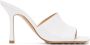 Bottega Veneta White Stretch Heeled Sandals - Thumbnail 1