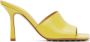 Bottega Veneta Yellow Stretch Heeled Sandals - Thumbnail 1