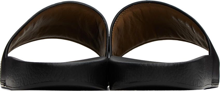 Brioni Black Beach Slides