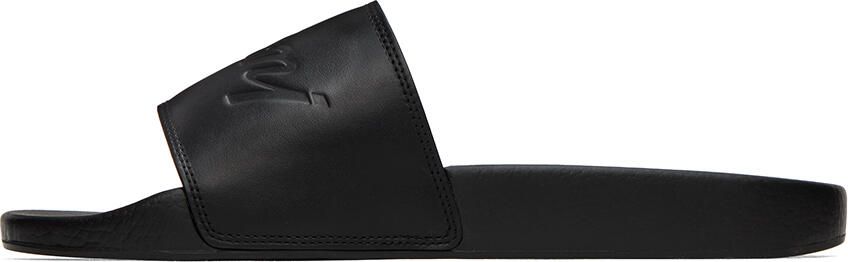 Brioni Black Beach Slides - Picture 3