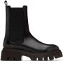 Brunello Cucinelli Black Calfskin Chelsea Boots - Thumbnail 1